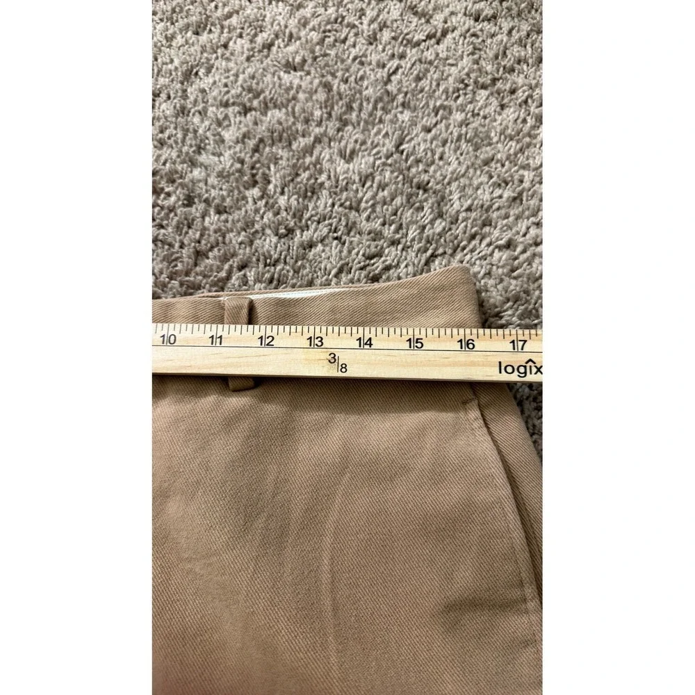 Brooks Brothers Hudson Mens 33x32 Tan Khaki Cotton Straight Leg Pants zz28